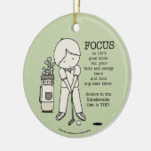 Focus op het goede keramisch ornament (Links)