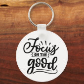 Focus op het goede Motivatie offerte ontwerp Sleutelhanger (Voorkant)