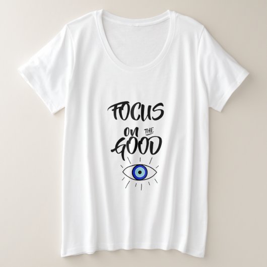 FOCUS OP HET GOEDE OOG GROTE MAAT T-SHIRT (Design voorkant)