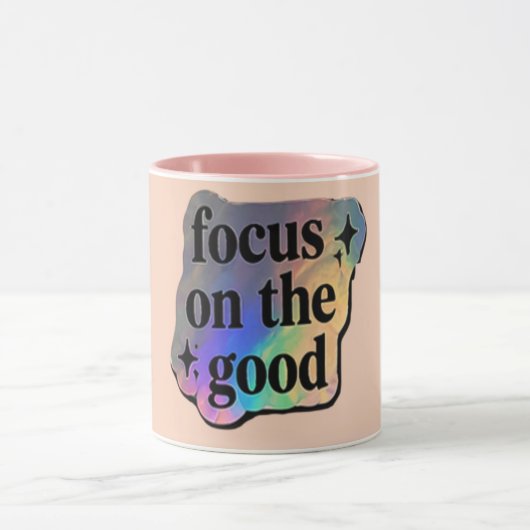 Focus op het Goede – Positieve Affirmatie  Mok (Midden)