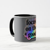 Focus op het Goede – Positieve Bevestiging Mok (Voorkant links)