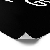 Focus op het goede spul Positive Pun Dark BG Poster (Hoek)