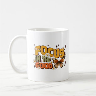 Focus op het goede sweatshirt koffiemok