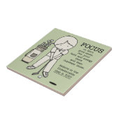 Focus op het goede tegeltje (Zijkant)