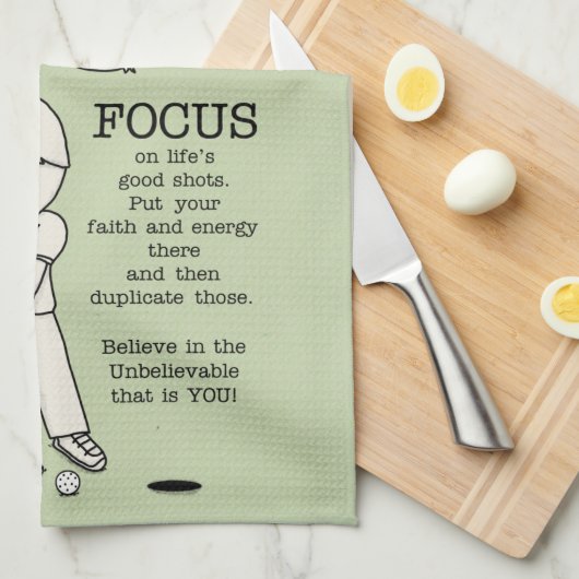 Focus op het goede theedoek (Quarter Fold)