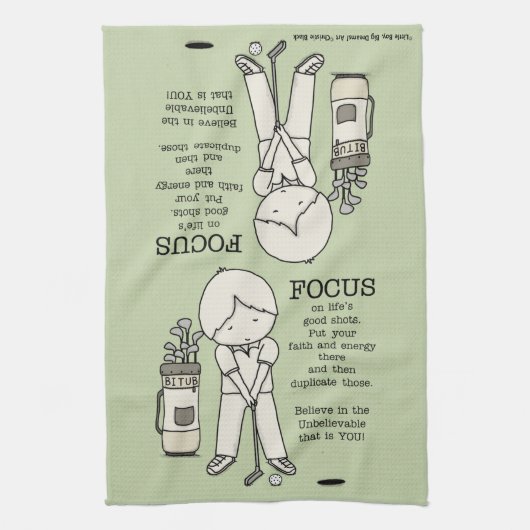 Focus op het goede theedoek (Verticaal)