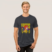 focus op het goede Tri-Blend shirt (Voorkant volledig)
