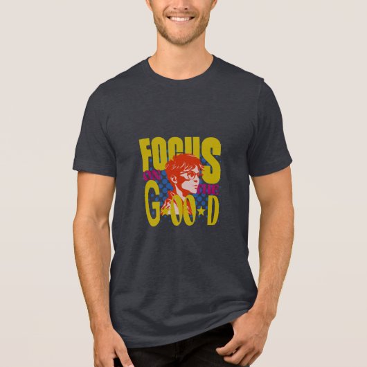 focus op het goede Tri-Blend shirt (Voorkant)