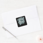 focus op het goede vierkante sticker (Envelop)