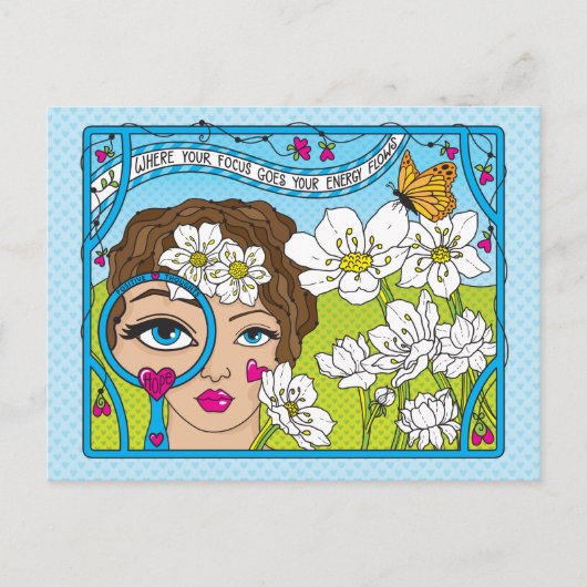 Focus op het Good_ Briefkaart (Voorkant)