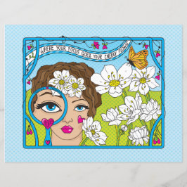 Focus op het Good_Flat Paper-blad 11 x 8,5 inch