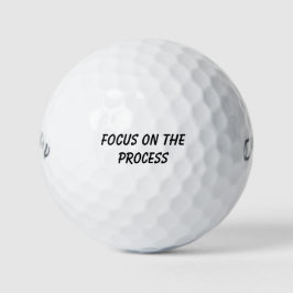 'Focus op het proces' cadeau voor mentale spel gol Golfballen