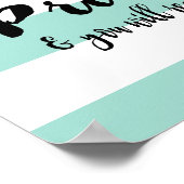 Focus op het proces Goal Inspiration Green Stripe Poster (Hoek)