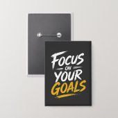 Focus op je Doelen Motivatie Button (Voorkant / Achterkant)