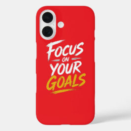 Focus Op Je Doelen Motivatie Case-Mate iPhone 16 Hoesje