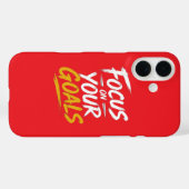 Focus Op Je Doelen Motivatie Case-Mate iPhone Case (Achterkant (horizontaal))