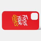 Focus Op Je Doelen Motivatie Case-Mate iPhone Case (Achterkant (horizontaal))