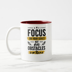 Focus Op Je Doelen Motivatie Mok - Dubbelzijdig