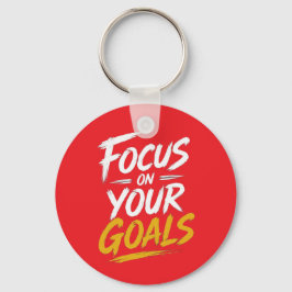 Focus Op Je Doelen Motivatie Sleutelhanger