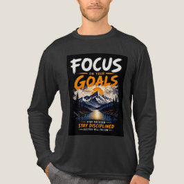 Focus op je doelen Motivatie Tri-Blend Shirt