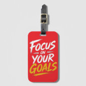 Focus op je Doelen Motiverend Bagagelabel (Voorkant (verticaal))