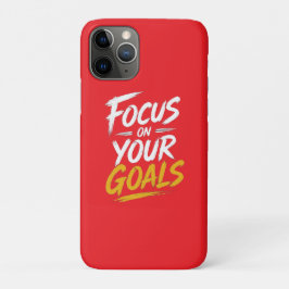 Focus op je Doelen Motiverend Case-Mate iPhone Case