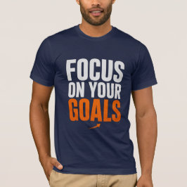 FOCUS OP JE DOELEN – Motiverende Typografie Heren T-shirt
