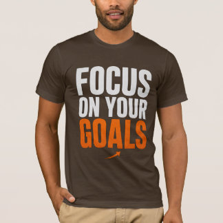 FOCUS OP JE DOELEN – Motiverende Typografie Heren T-shirt