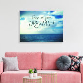 Focus op je dromen canvas afdruk (Insitu (Woonkamer))