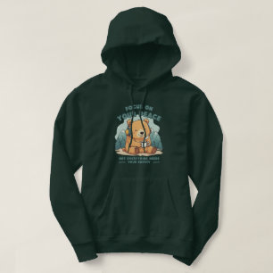 Focus op je vrede Knuffelbeer Comfortabele Grafisc Hoodie
