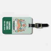 Focus op Kindness Groovy Graphic Bagagelabel (Voorkant horizontaal)