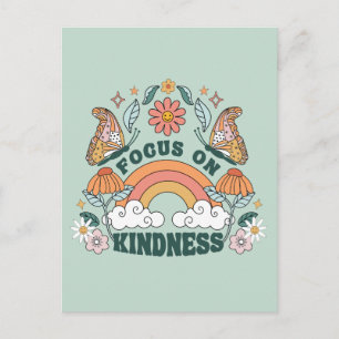 Focus op Kindness Groovy Graphic Briefkaart
