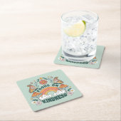 Focus op Kindness Groovy Graphic Kartonnen Onderzetters (Insitu)