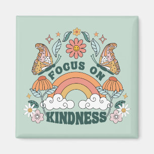 Focus op Kindness Groovy Graphic Magneet