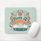 Focus op Kindness Groovy Graphic Muismat (Met muis)
