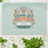 Focus op Kindness Groovy Graphic Theedoek (Gevouwen)