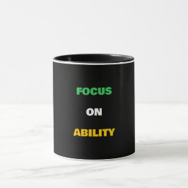 Focus op Vermogen Aangepaste Tekst Disability Prid Mok