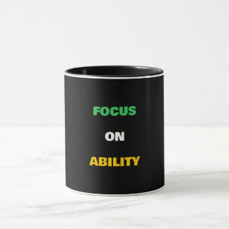 Focus op Vermogen Aangepaste Tekst Disability Prid Mok