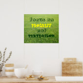 Focus op vooruitgang, niet perfectie. poster (Keuken)