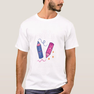 Focus op vooruitgang over perfectie naar school T T-shirt