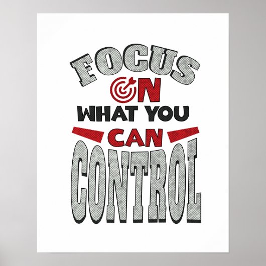 Focus op wat je kunt controleren poster (Voorkant)