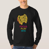 Focus Play Win Gaming Controller Art T-Shirt (Voorkant)