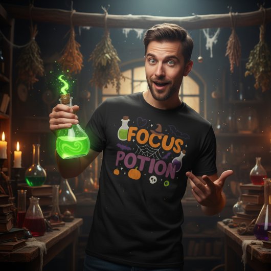 Focus Potion Halloween | Cute Witchy Spook T-shirt
