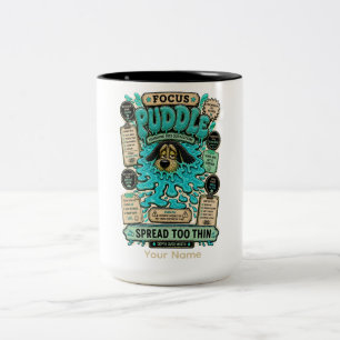 Focus Puddle Persoonlijke Grappige Productiviteit  Tweekleurige Koffiemok