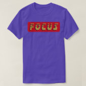 Focus  retro tekst t-shirt (Design voorkant)
