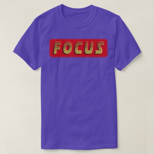Focus  retro tekst t-shirt (Design voorkant)