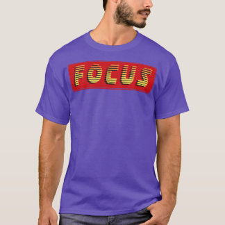 Focus retro tekst t-shirt