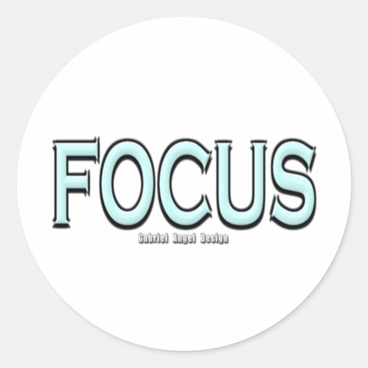 Focus Ronde Sticker (Voorkant)