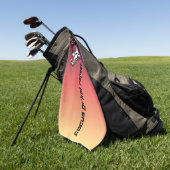 "Focus, Slijpen, Herhalen" Motiverend Golfhanddoek (Groen)