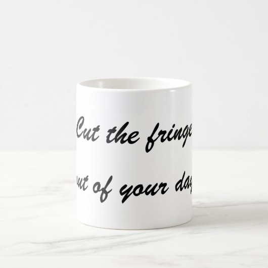 Focus - snijd de franje uit je dag koffiemok (Center)